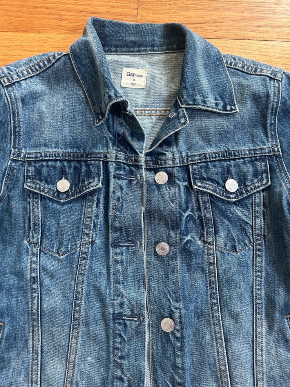 GAP Light and Dark Blue Denim Jacket
